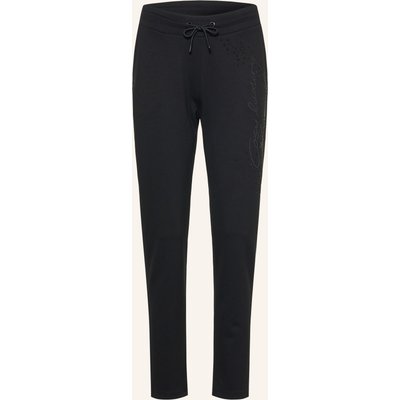 Monari Jerseyhose Mit Schmucksteinen schwarz