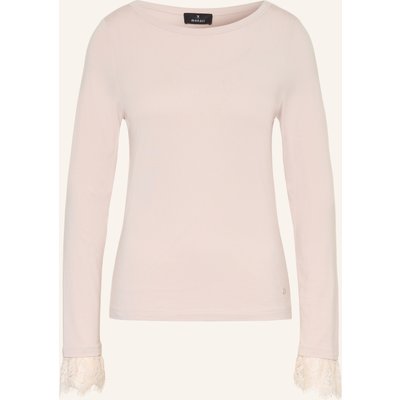 Monari Longsleeve Mit Spitze rosa