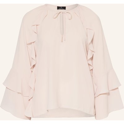 Monari Blusenshirt Mit Volants rosa