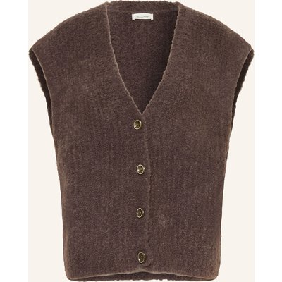 American Vintage Strickweste Zolly braun