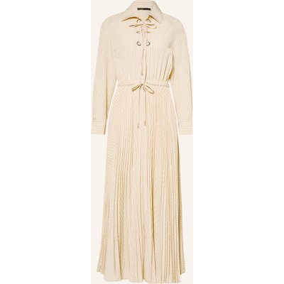 Maje Hemdblusenkleid Mit Plissees gelb