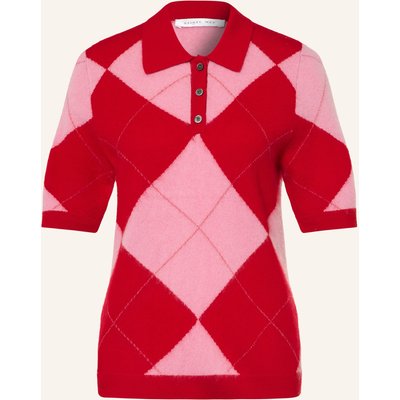 Sainte Mer Strick-Poloshirt Mit Merinowolle rot