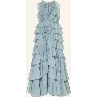 Aje. Abendkleid Cleo Mit Volants blau