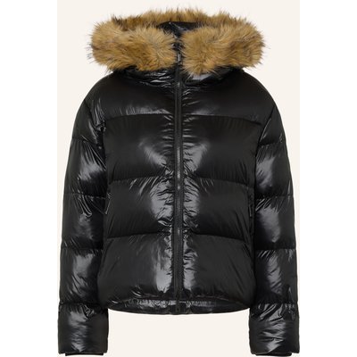Darling Harbour Steppjacke Mit Kunstfell schwarz
