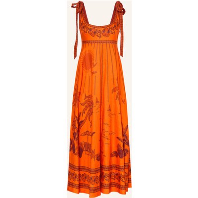 Alémais Leinenkleid orange