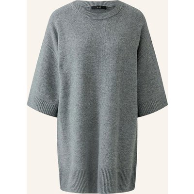 Oui Pullover Mit 3/4-Arm grau