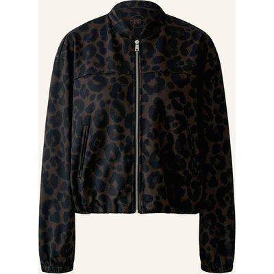 Oui Jerseyblouson braun