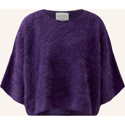 Oui Cashmere-Pullover Mit 3/4-Arm lila