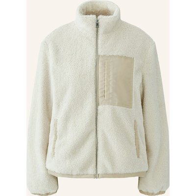 Oui Teddyfell-Jacke beige