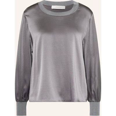 Herzens Blusenshirt Elena Mit Seide grau