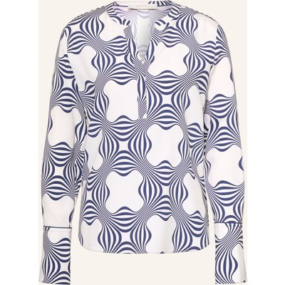 Herzens Blusenshirt Mit Seide blau