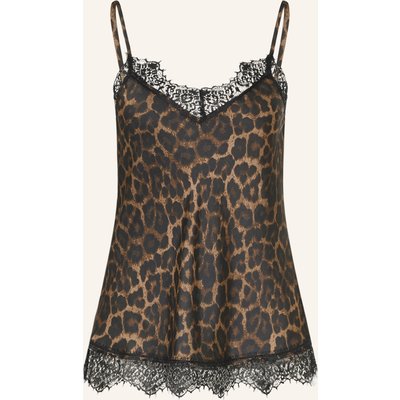 Darling Harbour Satintop Mit Spitze braun