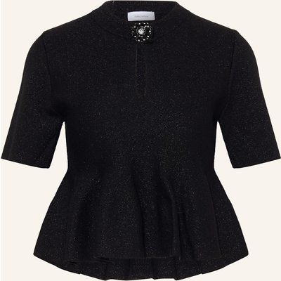 Darling Harbour Strickshirt Mit Glitzergarn schwarz