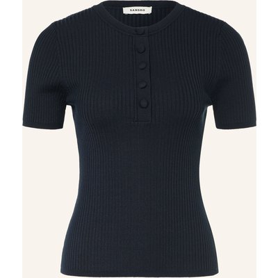 Sandro Strickshirt blau