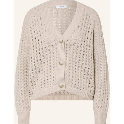 Reiss Strickjacke Constance Mit Leinen beige