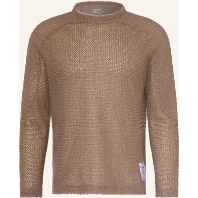 Satisfy Funktionsshirt Fuzzfleece™ Ad braun