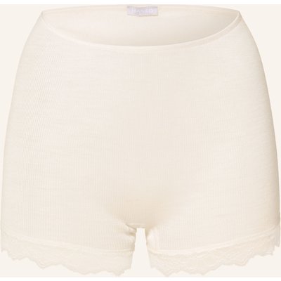 Hanro Panty Woolen Lace Mit Merinowolle Und Seide weiss