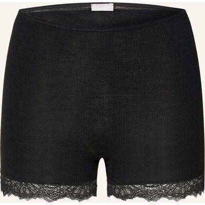 Hanro Panty Woolen Lace Mit Merinowolle Und Seide schwarz