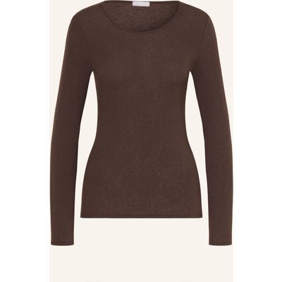 Hanro Longsleeve Ultralight Wool braun