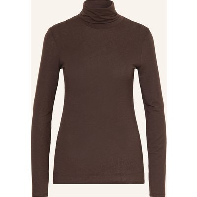 Hanro Rollkragenshirt Ultralight Wool braun