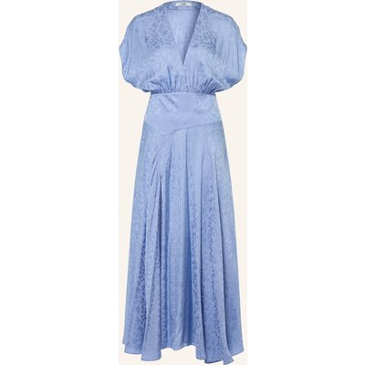 Maje Jacquard-Kleid blau