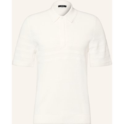 Reiss Strick-Poloshirt Falklands weiss