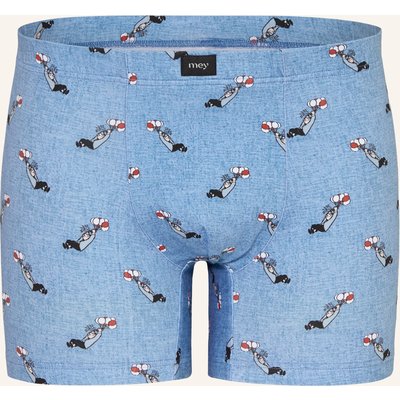 Mey Boxershorts Serie Mey × Loriot blau