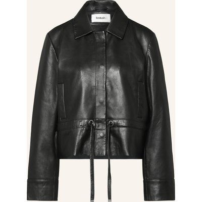 Ba&Sh Lederjacke Manita schwarz