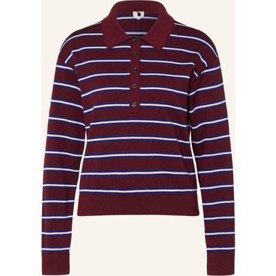 Arket Strick-Poloshirt rot