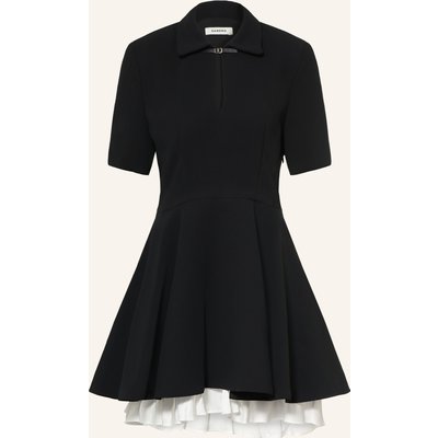 Sandro Kleid Mit Volants schwarz