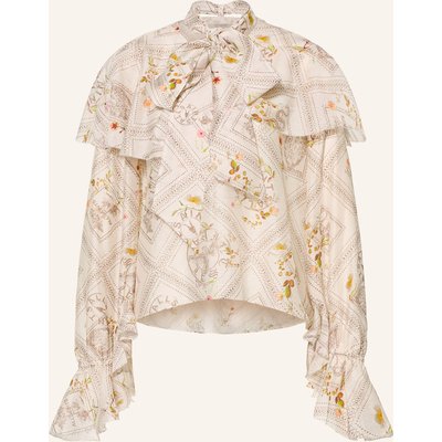 Allsaints Blusenshirt Heba Mit Volants Und Abnehmbarer Schluppe weiss