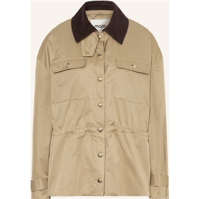 Maje Jacke Mit Herausnehmbarer Blende beige