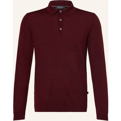 Maerz Muenchen Strick-Poloshirt rot