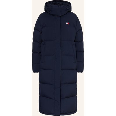 Tommy Jeans Daunenmantel Mit Abnehmbarer Kapuze blau