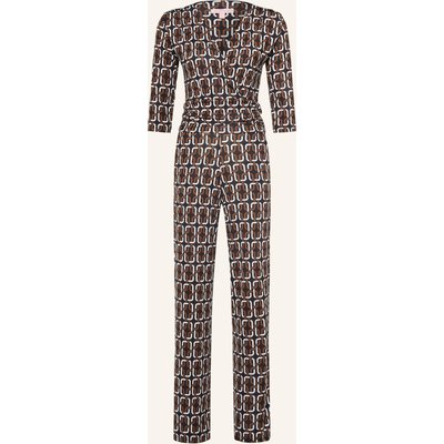 Marivie Jersey-Jumpsuit Jump Great! Mit 3/4-Arm braun