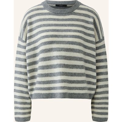 Oui Pullover grau