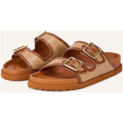 1774 Birkenstock Pantoletten Arizona Framed Raffia braun