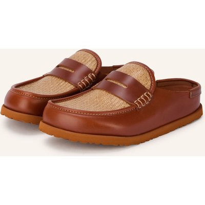 1774 Birkenstock Mules Naples Wrapped Raffia braun