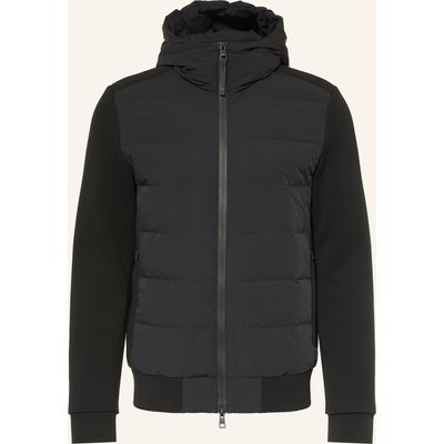 Duno Daunenjacke Im Materialmix schwarz