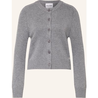 Kujten Strickjacke Caroline Aus Cashmere grau