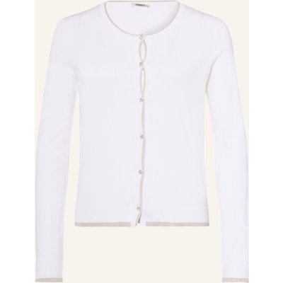 Liu Jo Strickjacke Mit Schmucksteinen Und Glitzergarn weiss