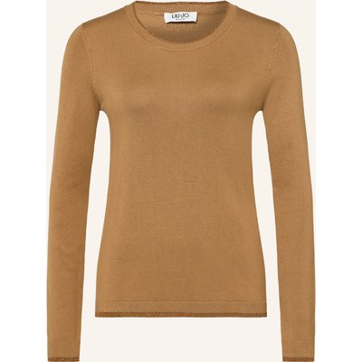 Liu Jo Pullover Mit Glitzergarn beige