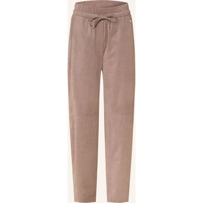 Marc Cain 7/8-Hose Ranchi In Lederoptik beige
