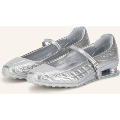 Nike Mary-Jane-Ballerinas Shox Z Calistra silber