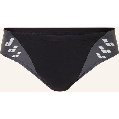 Arena Badeslip Arena Steplogo Mit Uv-Schutz 50+ schwarz