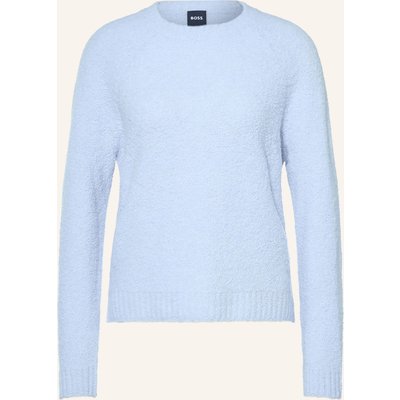 Boss Bouclé-Pullover Febisana blau