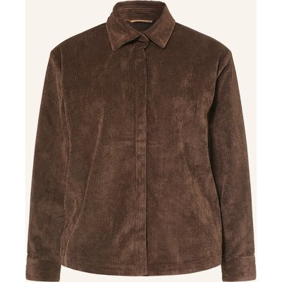 Jeanne Baret Overshirt Faroe Aus Cord braun