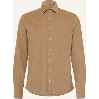 Stenströms Cordhemd Slimline Fit braun