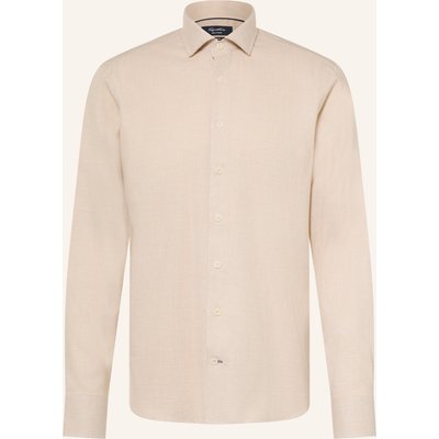 Olymp Signature Hemd Tailored Fit beige