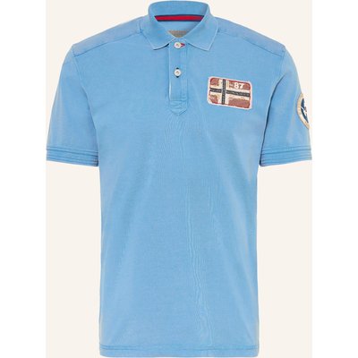 Napapijri Piqué-Poloshirt E-Archive blau